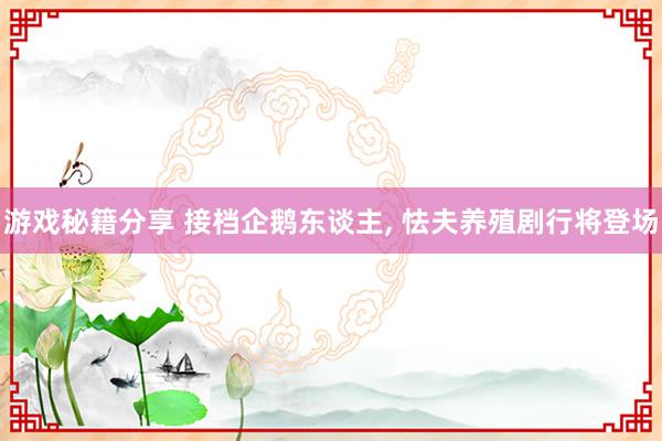 游戏秘籍分享 接档企鹅东谈主, 怯夫养殖剧行将登场