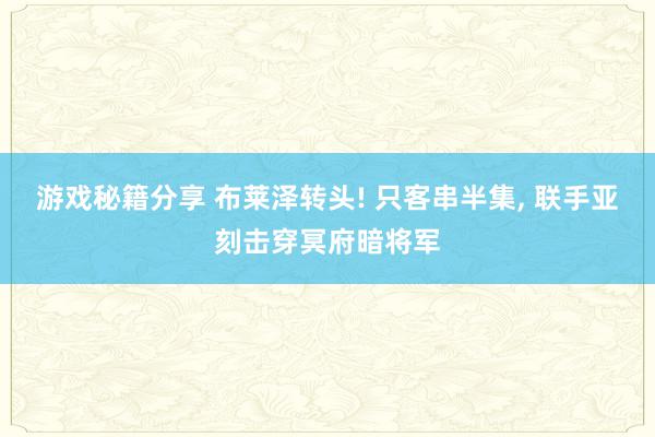 游戏秘籍分享 布莱泽转头! 只客串半集, 联手亚刻击穿冥府暗将军