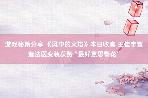 游戏秘籍分享 《风中的火焰》本日收官 王佳宇塑造法医变装获赞“最好意思警花”