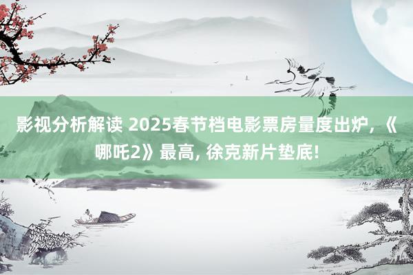 影视分析解读 2025春节档电影票房量度出炉, 《哪吒2》最高, 徐克新片垫底!