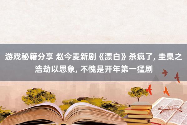 游戏秘籍分享 赵今麦新剧《漂白》杀疯了, 圭臬之浩劫以思象, 不愧是开年第一猛剧